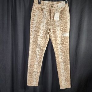 ANA A New Approach High Rise‎ Ankle Skinny Jeans Snake Print Size 2 BOHO